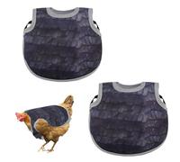 Lyreh 2pz Selle Regolabili Galline, Grembiule per Galline con Protezione Posteriore e Laterale per la Prevenzione Delle Piume l'Accoppiamento e la Protezione Dai Beccaggi