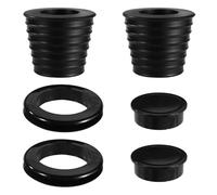Lyreh 4pz Set di Cuneo Porta Ombrellone, Include 2 Cono Ombrellone e 2 Anello Foro in Silicone Abbinati per Pali Fino a 3,8cm di Diametro Tavoli da Giardino Spiaggia e Patio