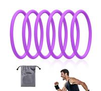 Lyreh 6pz Fasce Sostegno Tendine Rotuleo, Banda Rotula Silicone Stabilizzatore con Borsa Custodia Ginocchiera Elastica Patella per Uomini Donne Pallacanestro Calcio Escursionismo e Sport (Viola)