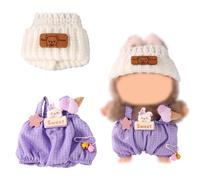 Lyreh Set di Vestiti per Bambole, Vestiti e Cappello Divertenti Completi Completi Dallo Stile Unico Alla Moda Accessori Pratici per l'Esposizione Delle Bambole