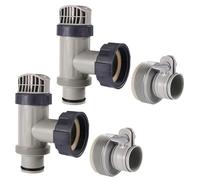 Lyreh Valvola Stantuffo Piscina e Adattatore Piscina Tubo B Compatibili con Intex Componenti Delle Piscine, Sostituzione Della Valvola Stantuffo Tubi Flessibili Accessori Pratici Tubo Piscine