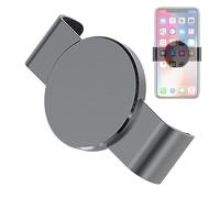 Lyricalist Cell Phone Magnetic Clamp, Strong Phone Mount Magnetic Phone Holder, Collapsible Mobile Phone Magnetic Lifting Clip, Metal Phone Clip, Easy-to-Install Phone Clamp for Various Phone Models