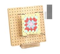 Lyricalist Crochet Blocking - Blocking Mats for Knitting, Blocking Board for Crocheting | Squares Blocking Board for Knitting And Crochet Projects Handcrafted Knitting With Wooden Knitting Base