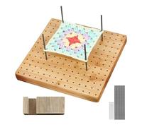 Lyricalist Crochet Blocking - Blocking Mats for Knitting, Blocking Board for Crocheting | Squares Blocking Board for Knitting And Crochet Projects Handcrafted Knitting With Wooden Knitting Base