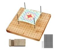 Lyricalist Crochet Blocking Board - Blocking Boards for Crochet, Blocking Board | Squares Blocking Board for Knitting And Crochet Projects Handcrafted Knitting With Wooden Knitting Base