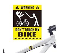 Lyricalist Dont Touch My Bike Sticker - Warning Bicyclee Sticker, Waterproof Bike Warning Decal, Warning Sign Don't Touch My Bike Sticker Waterproof Bumper Sticker Laptop Window