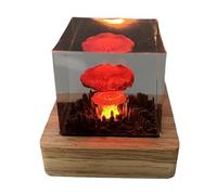 Lyricalist Mushroom Cloud Night Light, Atomic Atmosphere Lamp, Resin Mushroom Cloud Shape Lamp, Rechargeable Mushroom Night Light, Atmosphere Lamp Decoration, Atomic Bombs Explosions Lamp for Bedroom