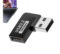 Lyricalist Right Angle USB Adapter - USB A Male To USB A Male To Female Adapter, USB Connector Adapter, USB Adapter, USB Extender Connector For Laptops, Phone, PC