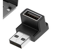 Lyricalist Right Angle USB Adapter - USB A Male To USB A Male To Female Adapter, USB Connector Adapter, USB Adapter, USB Extender Connector For Laptops, Phone, PC