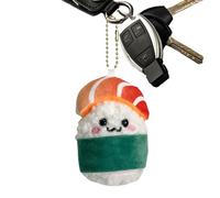 Lyricalist Salmon Keychain - Cute Salmon Doll Small Soft Sushi Plush, Sushi Keychain Plush, Cartoon Sushi Rice Ball Doll Food Toy Photography Prop for Bag Backpack Car Key Keyring
