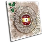 Lyrics Santa Baby Eartha Kitt Christmas SINGLE TELA parete arte foto stampa