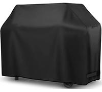 LyriFine Copertura per griglia da 147,3 cm, in poliestere 600D, resistente, impermeabile, resistente allo sbiadimento e alle intemperie, universale per barbecue Weber, Char-Broil, Nexgrill, barbecue a