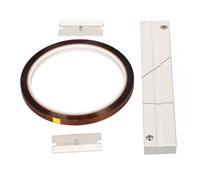 lyrlody 1/4 10 inch Set di Splicing per Nastro, Blocco in Alluminio CNC | Canale con taglio di precisione per bobina aperta, rotolo di nastro Gold Leader, 2 lame, strumento di riparazione da