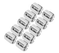 lyrlody 10 Pezzi Morsetto a Croce in Filo Metallico 316 Morsetto a Croce in Acciaio Inossidabile a Fune Incrociata Morsetto per Cavo (M10 4 mm)