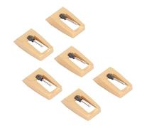 lyrlody 6 Pezzi Aghi per Giradischi, Sostituzione Aghi per Giradischi con Punta Conica in Strass, per Victrola, Ion e Boytone