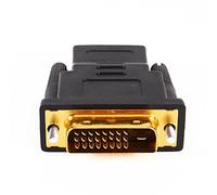 lyrlody Adattatore DVI 24+1 a HDMI, DVI a HDMI 24+1 Maschio a Femmina, per il Collegamento di TV Digitale e Monitor LCD con Interfaccia