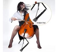 lyrlody Ancora per Puntale di Violoncello, Base Antiscivolo con Cinghia in Nylon Regolabile 40-80cm, per Pratica Ed Esecuzione di Violoncellisti Professionisti (B)