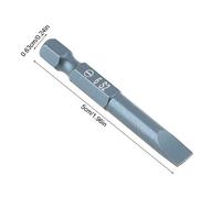 lyrlody Bit di Cacciaviti Scanalati Set, 10pcs 1/4 Pollici Gambo Esagonale in Acciaio in Acciaio Set, H6.3 * 50*sl6mm con Testa Magnetica, per Trapani Elettrici