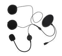 lyrlody Casco Bluetooth per Moto con Auricolare, Cancellazione del Rumore | Chip Bluetooth 5.0, batteria da 450 mAh, standby 360 ore, chiamata GPS in vivavoce, altoparlante impermeabile, in