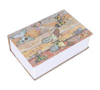 lyrlody Cassaforte a Forma di Libro con Combinazione - Secret Portatile con Bloccare Codice, Salvadanaio per Gioielli, Denaro, 18,2x11,8x5,7cm Multicolore