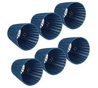 lyrlody Confezione da 6 Paralumi Moderni e Semplici in Tessuto, Lampada da Parete con Paralume per Lampada con Morsetto in Cristallo, Applique