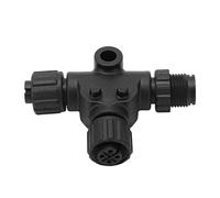 lyrlody Connettore a T NMEA 2000, Filettatura M12 a 5 Pin IP67 Impermeabile in Metallo ABS, per Reti Lowrance Simrad B G Navico