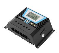 lyrlody Controller Solare, Regolatore di Carica Solare Intelligente 60A 12V 24V 36V 48V, Controller di Carica della Batteria Stile MPPT in Plastica Tecnica con Rilevamento Automatico della Tensione