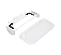 lyrlody Custodia Protettiva Adatta per OLED, Custodia Agganciabile Antiscivolo per Console Portatile in ABS per PC, Guscio Antiurto con Accesso Al Controller per Giochi da Viaggio a Casa (WHITE)