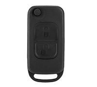 lyrlody Custodia Shell Pulsante Flip 2 Tasti per W168 W202 | Metallo Plastica, Copertura Telecomando a Due Pulsanti, Sostituto, Trasferisci Vecchi Componenti Interni, Adatto per SLK
