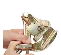 lyrlody Filo Rope Jaw Puller 1, Strumento Tensivo di Fune di Corda per Filo in Acciaio Carbone Ad Alta Resistenza, Carico Fino a 1t, Dispositivo di Sicurezza Anti -slittamento,