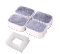 lyrlody Filtro per Fontana d'Acqua per Cani e Gatti, Filtri Gatto di Ricambio a Carbone Attivo, Filtri di Ricambio per Fontanella, Confezione da 5, Carbone Attivo, Colth e Plastica