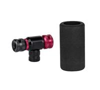 lyrlody Gonfiatore Portatile per Pneumatici per Bici a CO2, Testa di Gonfiaggio CNC in Lega di Alluminio, Valvola Presta, Controllo Rotante Compatibile con Manicotto Isolato per Bici da Montagna
