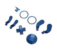 lyrlody Impugnature Metalliche per Series 2, Acciaio Inossidabile (BLUE) | Testine joystick magnetiche intercambiabili, impugnatura antiscivolo testurizzata, kit di mappatura pulsanti fai-da-te,