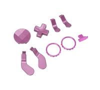 lyrlody Impugnature Metalliche per Series 2, Acciaio Inossidabile (PURPLE) | Testine joystick magnetiche intercambiabili, impugnatura antiscivolo testurizzata, kit di mappatura pulsanti fai-da-te,