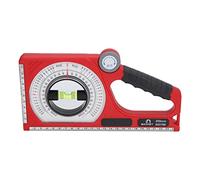 lyrlody Inclinometro Goniometro Magnetico Goniometro 130 a 0 a 130 Bolla Livella Scala Trasparente con Rotazione Libera per Ingegneria Civile e Architettura