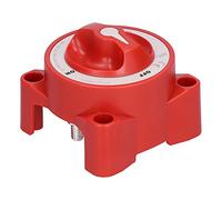 lyrlody Interruttore Batteria Mini On Off Interruttore Staccabatteria ABS Ottone da 12 A 48 V 350 A 2 Posizioni con Borchie Stagnate per Macchina da Costruzione per Yacht, Barca per Auto (rosso)