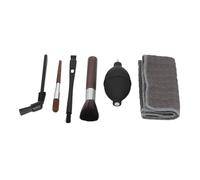 lyrlody Kit Spazzole per Pulizia Macchina da caffè Set di Spazzole in Nylon in Legno 6 Pezzi con Soffiatore d'aria e Asciugamano per Macchina per caffè Manutenzione macinacaffè Uso Domestico Barista