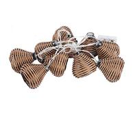 lyrlody Lampade in Rattan, 10 Pezzi di Luci a LED Palline in Rattan Luci da Fata Decorazione per la Casa di Nozze per la Vita in Camera da Letto Festa di Natale di Nozze