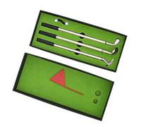 lyrlody Mini Pen Set Desktop Mettle Green Set con 3 Palline da Club 2 Palle per Ufficio Regalo per la Casa per papà da Donna Donna