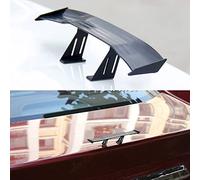 lyrlody Mini Spoiler Auto Coda di Auto Spoiler Decorativo in Fibra di Carbonio Labbro Baule GT Ala con Facile Installazione Senza Perforazione a Ponte Singolo Maneggevolezza Avanzata (Black)