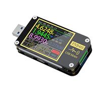 lyrlody Misuratore di Tensione USB ABS Amperometro USB FNB48 da 4 a 24 V da 0 a 6,5 A Resistenza Al Cavo di Vibrazione dello Schermo Lettura del Marcatore E per gli Utenti di Riparazione Tecnica