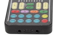 lyrlody Modulatore Vocale Portatile, Cambiavoce Portatile con 8 Effetti Vocali e 8 Effetti Sonori, Regolazione in Tempo Reale per Telefono Cellulare e Computer