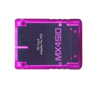 lyrlody MX4SIO Lettore di Schede di Memoria Micro Adattatore SIO2SD per Console FAT, con Materiale ABS Stabile per L'accesso Al Software Homebrew (Viola traslucido)