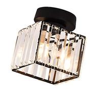 lyrlody Ombra Leggera del Soffitto, MODERNAME CRYDALE MODERNE E27 per Camera da Letto, Soggiorno, Grazioso Effetto, Uso Pratico, Illuminazione Fine con Materiale di Buon Materiale, Ferro e Cristallo