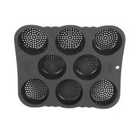 lyrlody Panino Hamburger in Silicone Stampo Non Bastoncino 6 Tazze di Pane Teglia per Panini Hamburger Fatti in Casa con la Distribuzione a Fuoco a Calore