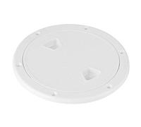 lyrlody Piastra di Coperta Marina Coperchio per Portello di Coperta Rotondo in ABS da 4 6 8 Pollici Coperchio di Ispezione Sigillato con O Ring Bianco per Sostituzione Accesso Esterno Interno per (6