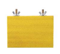 lyrlody Piattaforma per Posatoio per Uccelli, Supporti per Rettifica di Zampe, Tagliere per Artigli, Tagliere per Pappagalli, per Uccelli, Cockatiel, Budgie, Canary (Lunga, Gialla)