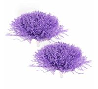 lyrlody Pom Pom Cheerleader 2pz 8 Colori PE Leggeri Accessori per Cheer Squad Look per Feste Sportive Spettacoli Palco (Purple)