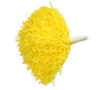 lyrlody Pom Pom Cheerleader 2pz 8 Colori PE Leggeri Accessori per Cheer Squad Look per Feste Sportive Spettacoli Palco (Yellow)