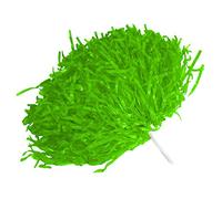lyrlody Pom Pom Cheerleader 2pz 8 Colori PE Leggeri Accessori per Cheer Squad Look per Feste Sportive Spettacoli Palco (Green)